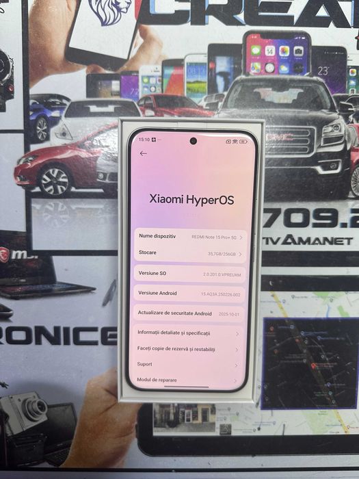 REDMI NOTE 15 PRO + / 256 GB / 8 GB RAM / NOU / CreativAmanet