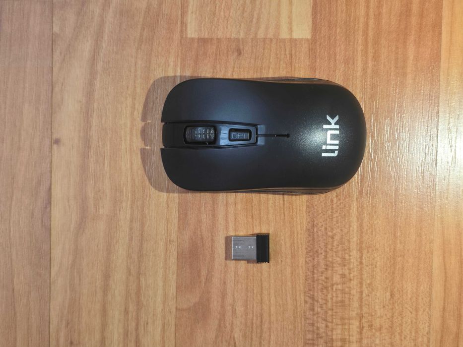 Link lkmos02 Wireless Mouse 1000 dpi 3 Buttons USB Receiver Black