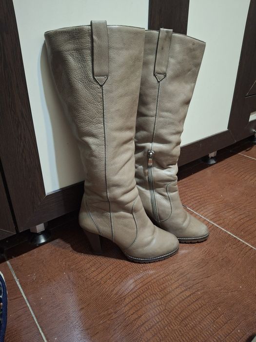 Сапоги зимние , кожаные.