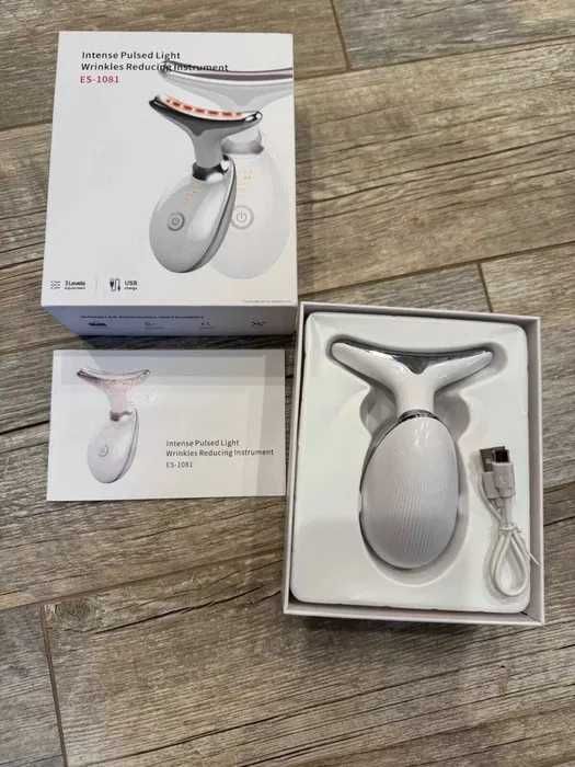 Уред за премахване на бръчки и грижа за зоната на шията, лифтинг,масаж