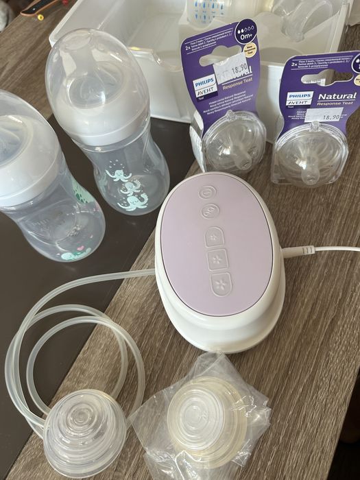 PHILIPS AVENT Комплект електрическа помпа за кърма и шишета COMFORT