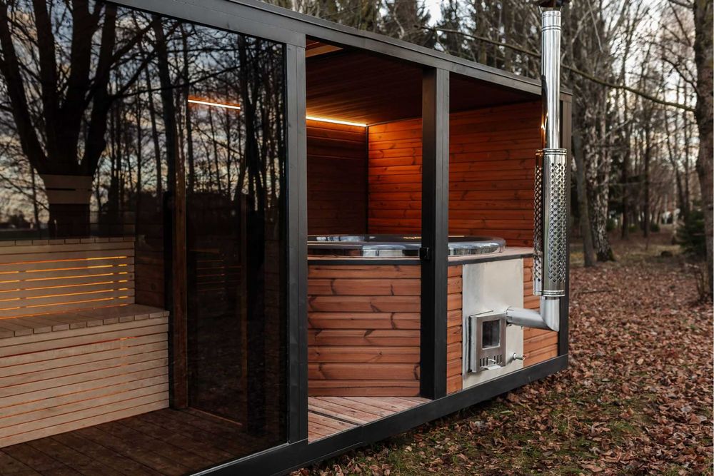 Уникално Бижу Сауна с Джакузи 2:1 с поръчка и доставка 12 седмици