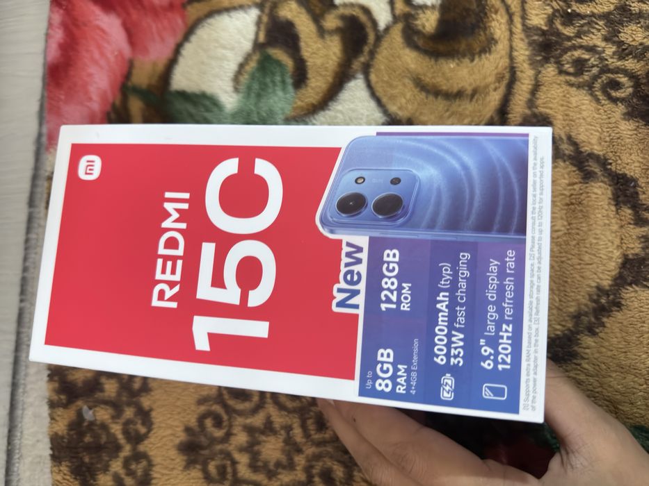 Redmi 15 C 8/128 tali yangi