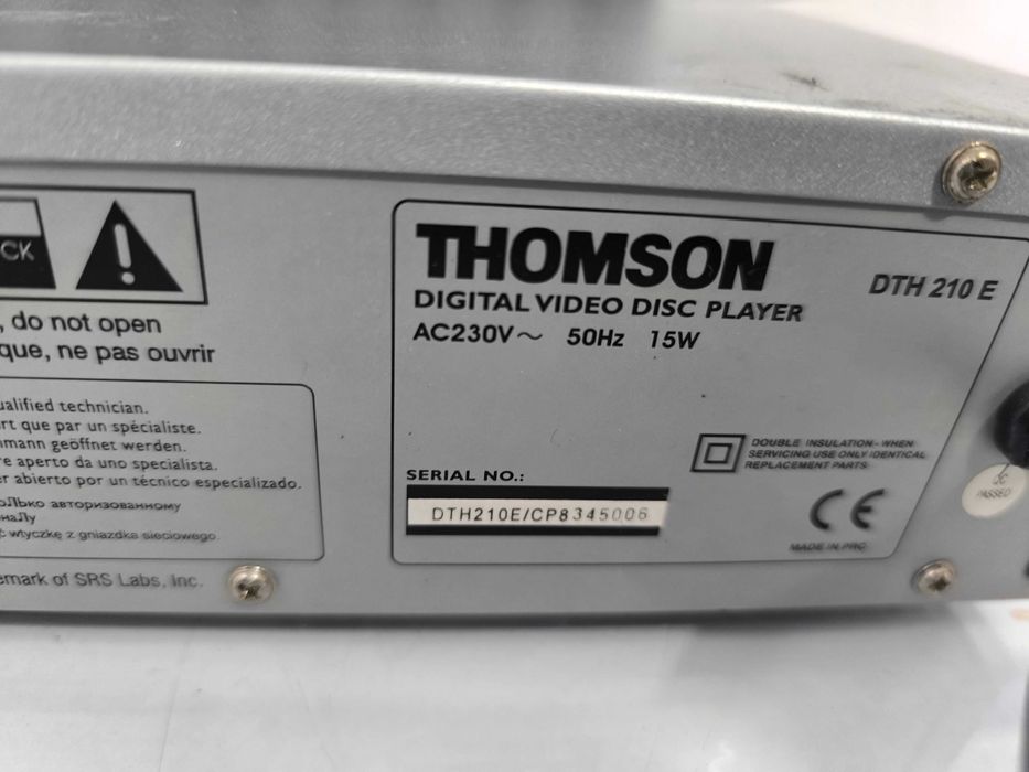 Thomson DTH 210 DVD CD Player Dolby Digital dts
