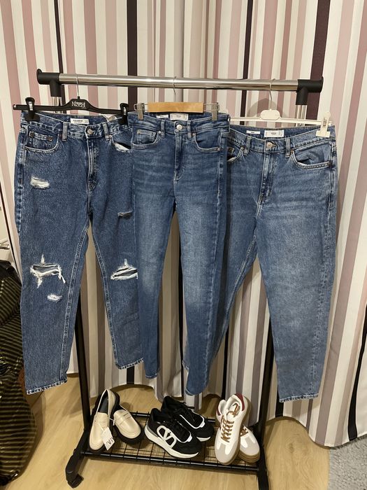 Кожени панталони Зара, Манго