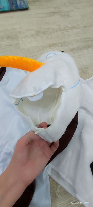 Костюм снеговика олафа
