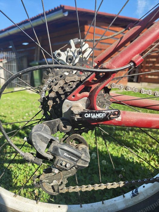 Bicicletă Robike Hunter 27.5 rosu/alb 2017-450 mm