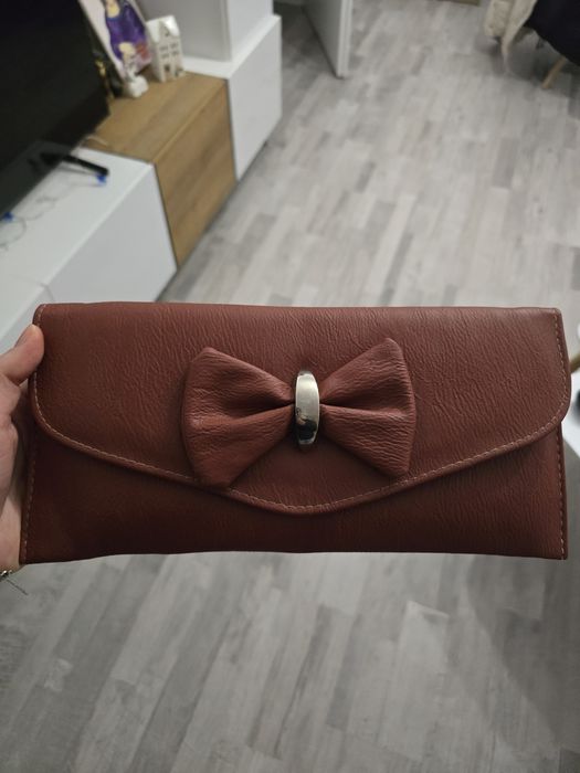 Geanta plic elegant maro