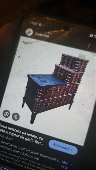 Soba teracota cu plita si cuptor încă are garanție cu factura