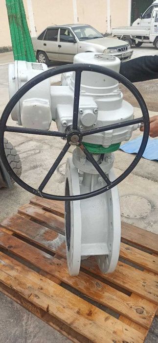 Дисковой затвор с электроприводом ду400