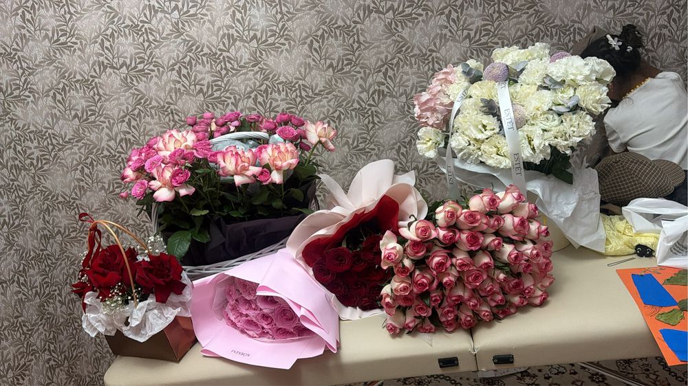 цветы б/у букеты