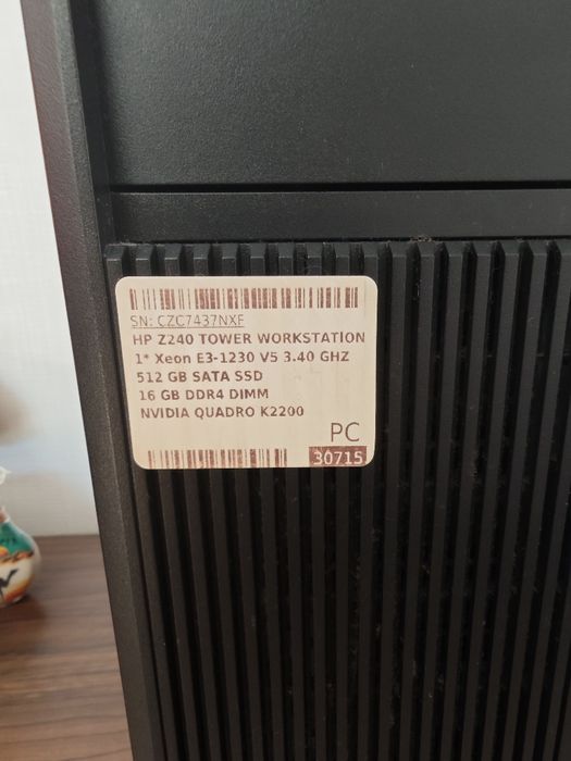 HP Z240 – Intel Xeon