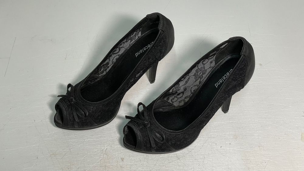 Pantofi dama cu toc, negru