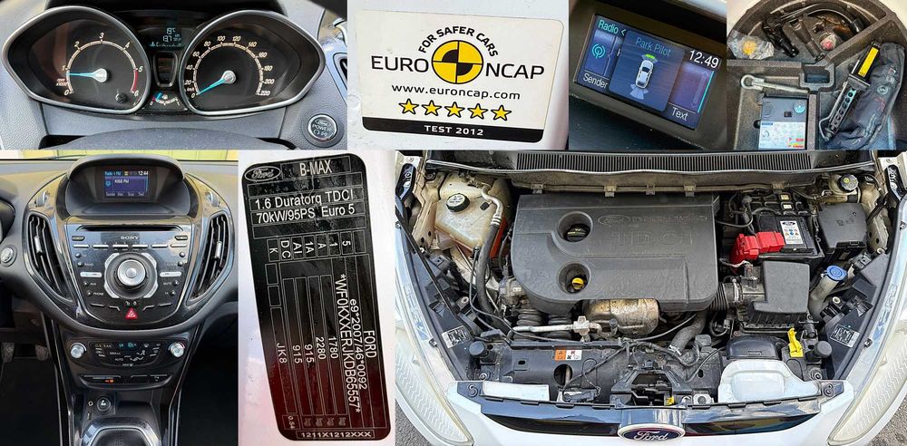 FORD B-MAX 1.6 TDCI TITANIUM Euro 5 07/2013 Adus acum - unic prop. Germania - multe dotari - stare foarte buna tehnic/optic