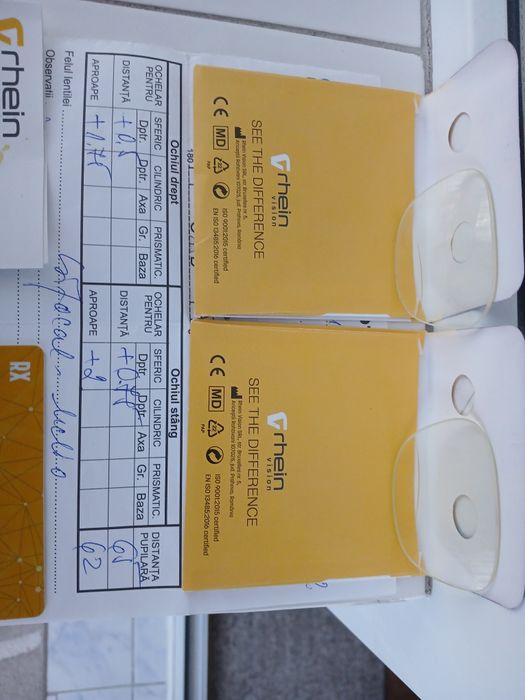 Lentile ochelari bifocali.