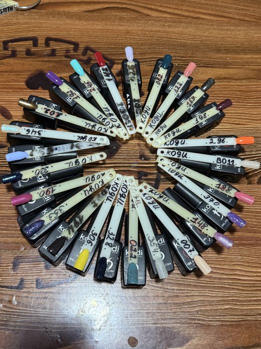 Kam ishlatilgan gel laklar