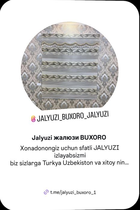 Jalyuzi Buxoro boʻylab