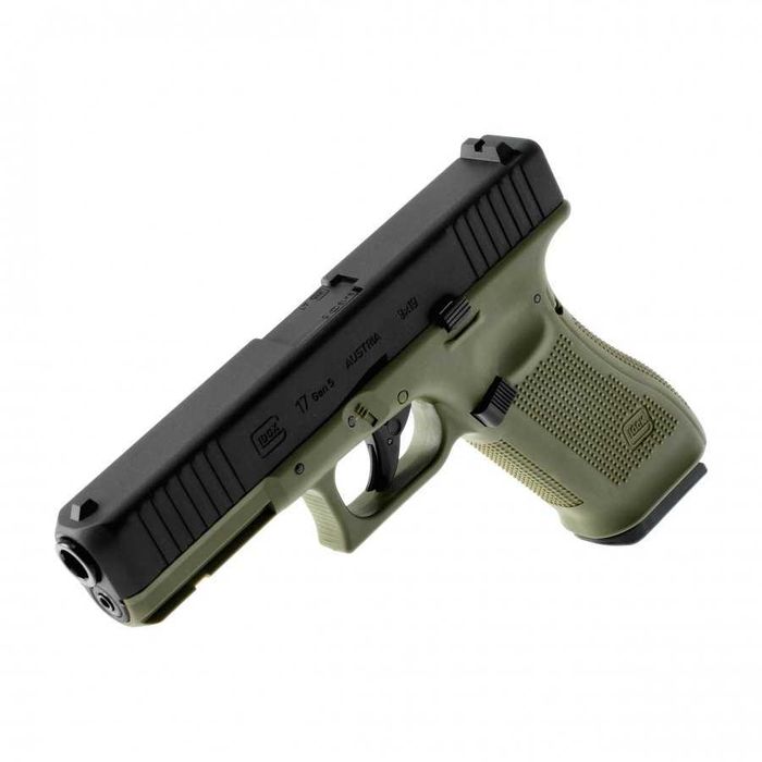 Generatia 5 GLOCK17  UMAREX verde, negru BlowBack airsoft