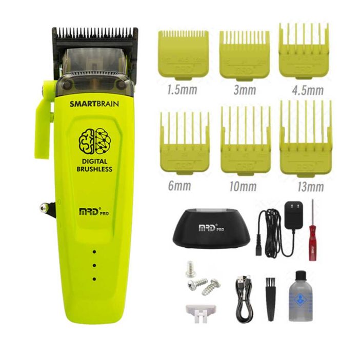 Машинка за подстригване MRD Smart Brain в зелено