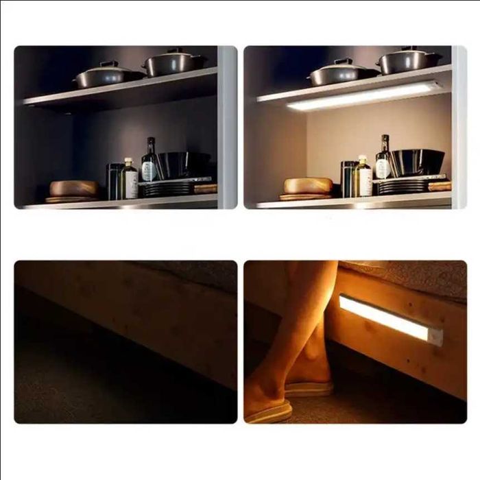 Lampa LED Ultra-Slim cu senzor de lumina si miscare ,suport magnetic