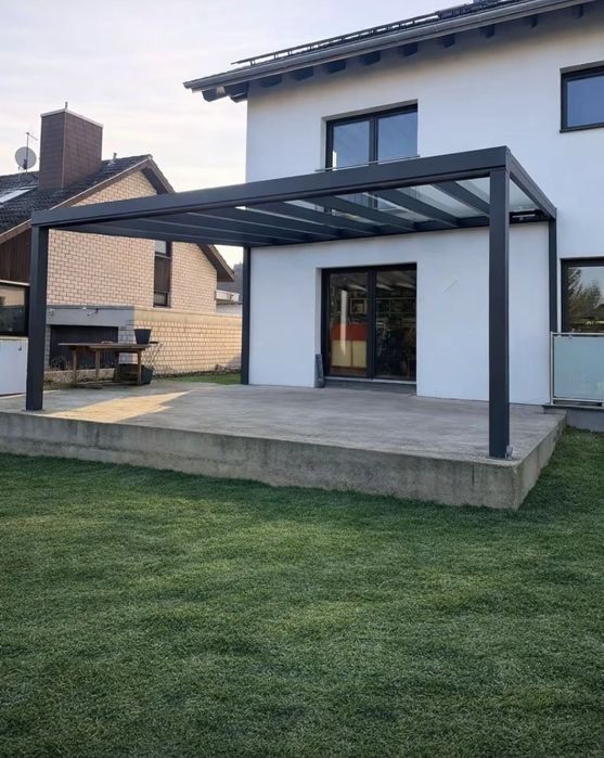 Terase aluminiu cu sticlă