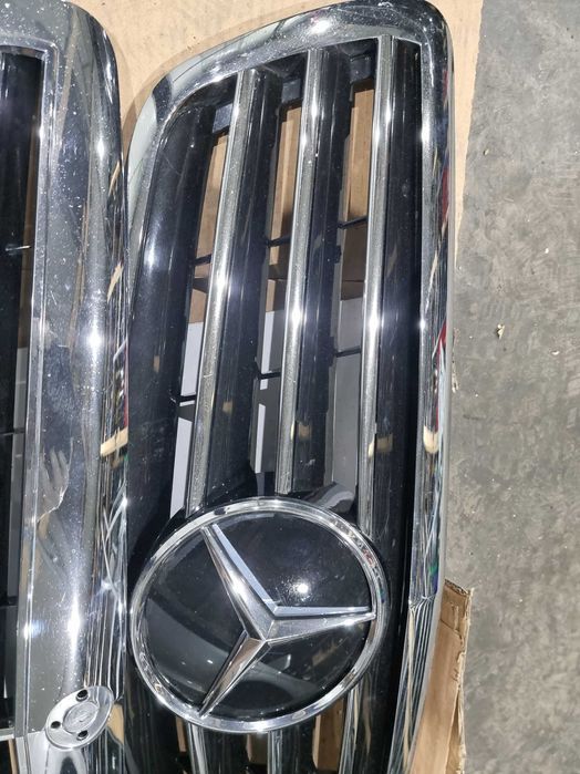 grila bara fata radiator capota Mercedes S class W221 S320 S350 S500