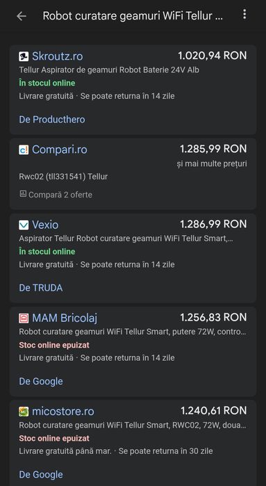 Aspirator Robot curatare geamuri WiFi Tellur Smart