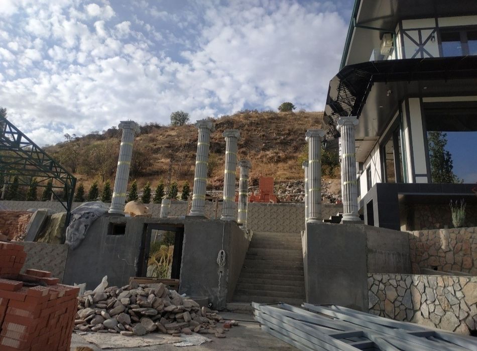 Монтаж фибробетонных изделий декор