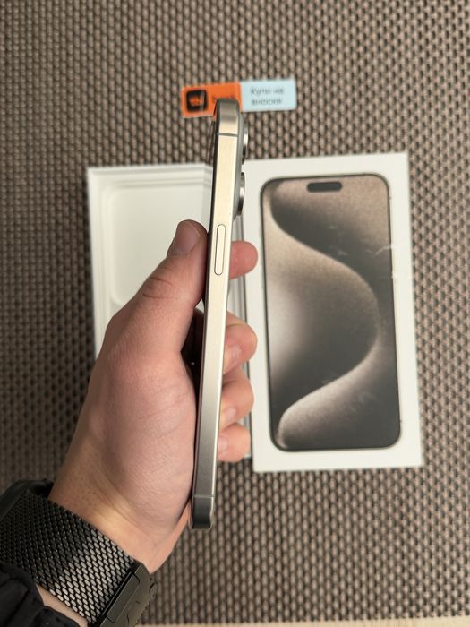 КАТО НОВ!*ЛИЗИНГ* iPhone 15 Pro Max 256Gb Natural Titanium