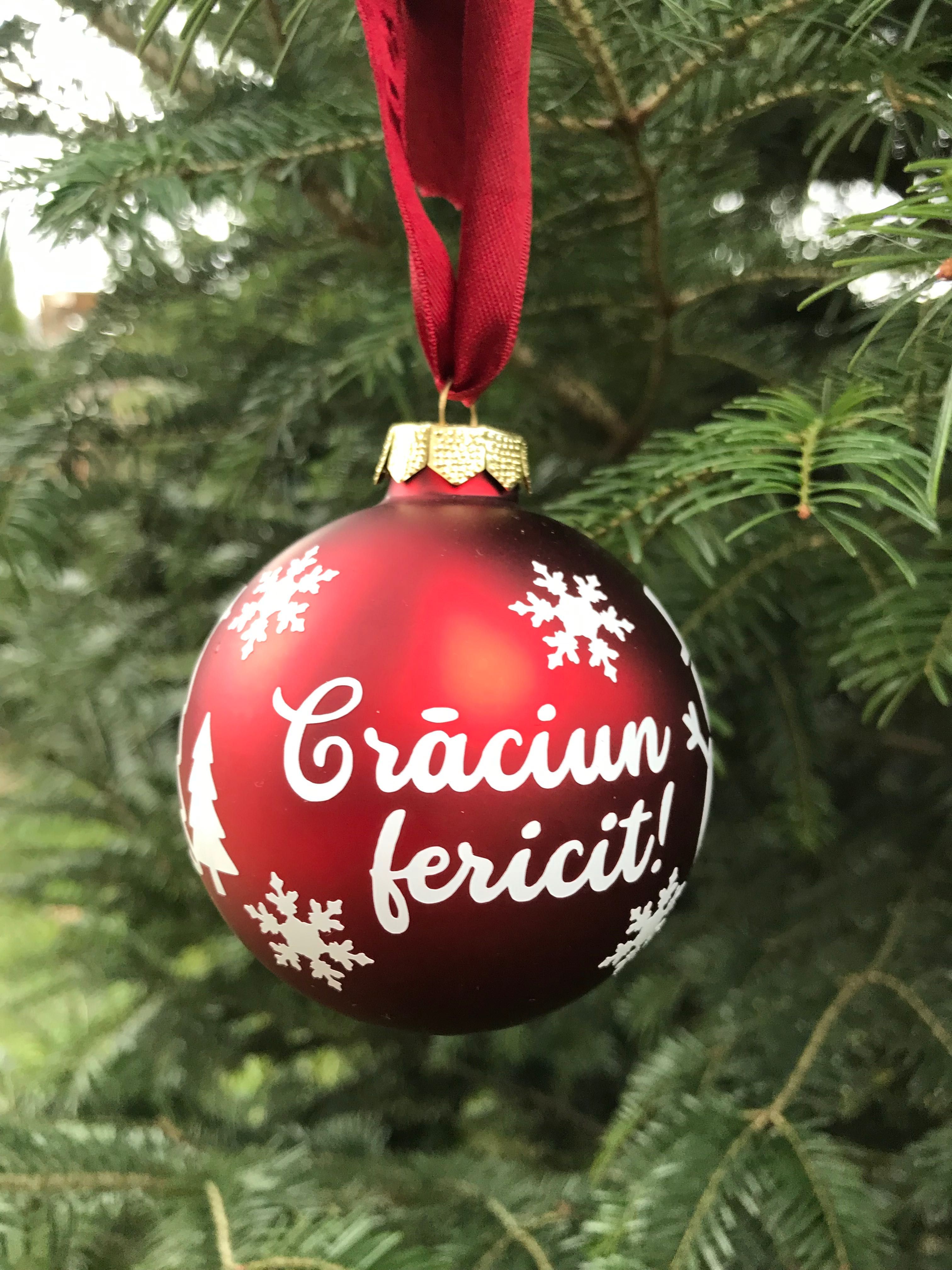 Positive creative cotton Globuri de Crăciun personalizate Vulcan • OLX.ro