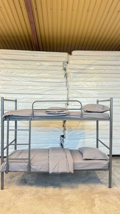 Pat metalic etajat BEL 8+2 saltele +set lenjerie complet–Super Oferta!