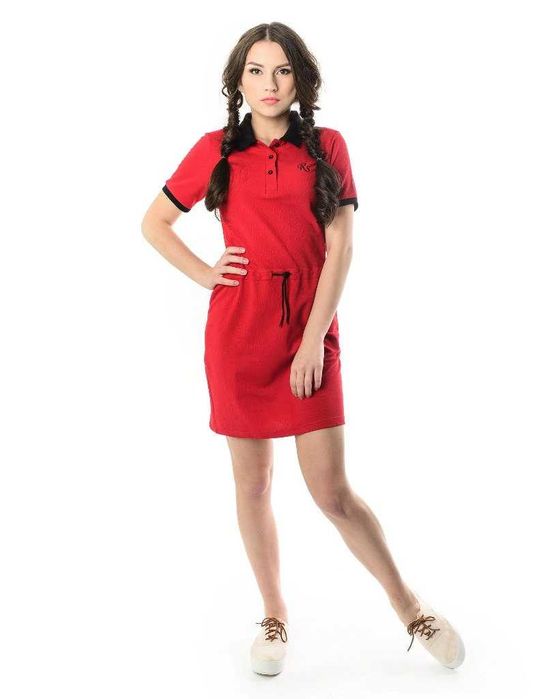 Фирменное платье-поло р. 46