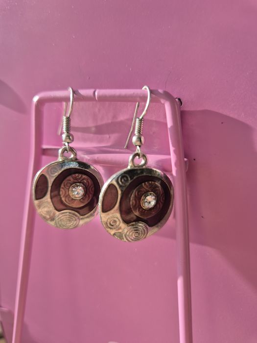 Посребрени винтидж Обици