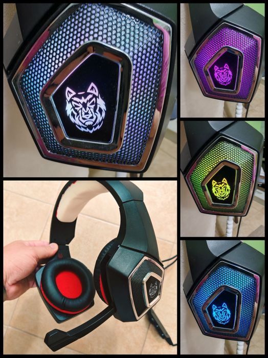 Tastatura+căști+mouse gaming RGB