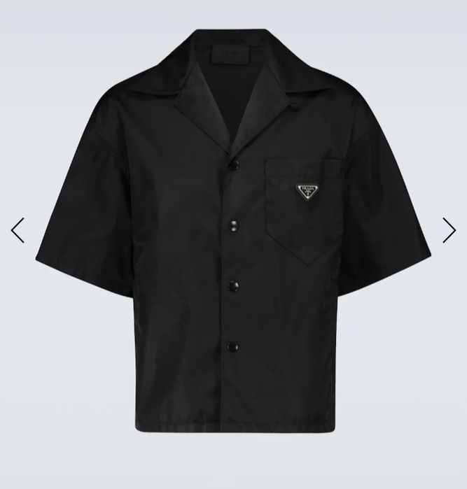 Мъжка черна  риза PRADA ,ррXS/S