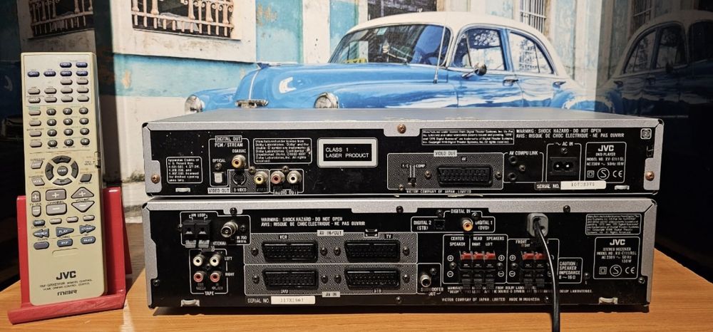 JVC RX E 111 amplificator statie amplituner si JVC XV E 111 cd dvd