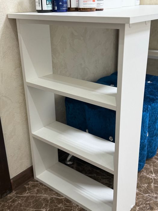 Стол с полками (рабочий/приставной) — почти новый, срочно