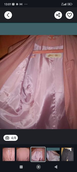 Sacou in cu cămașă măr L