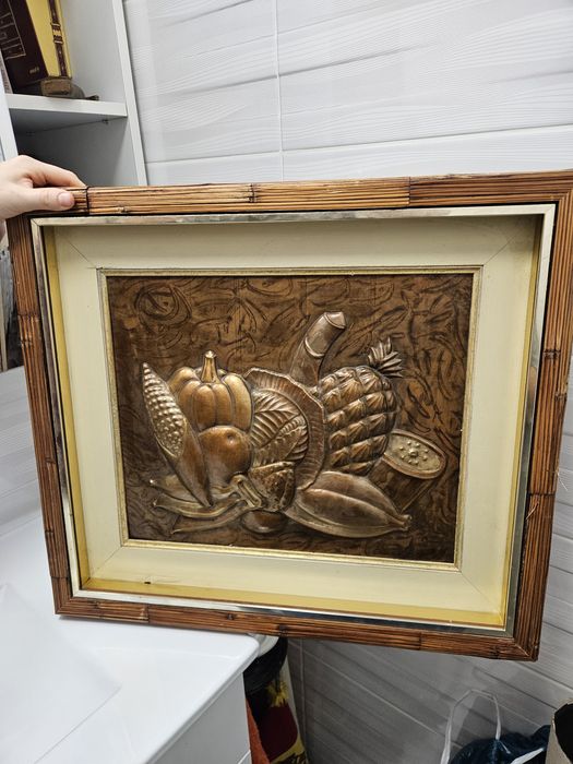 Tablou metalic , basorelief