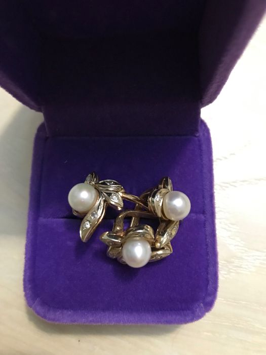 Комплект бриллиант золото