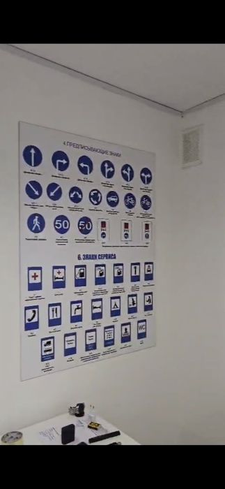 Плакаты со знаками ПДД РК