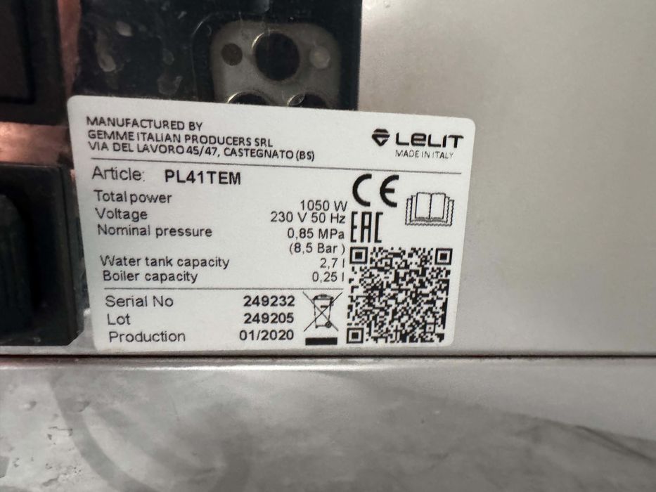Espressor Lelit Anna PL41TEM cu PID + Accesorii – Stare Excelentă