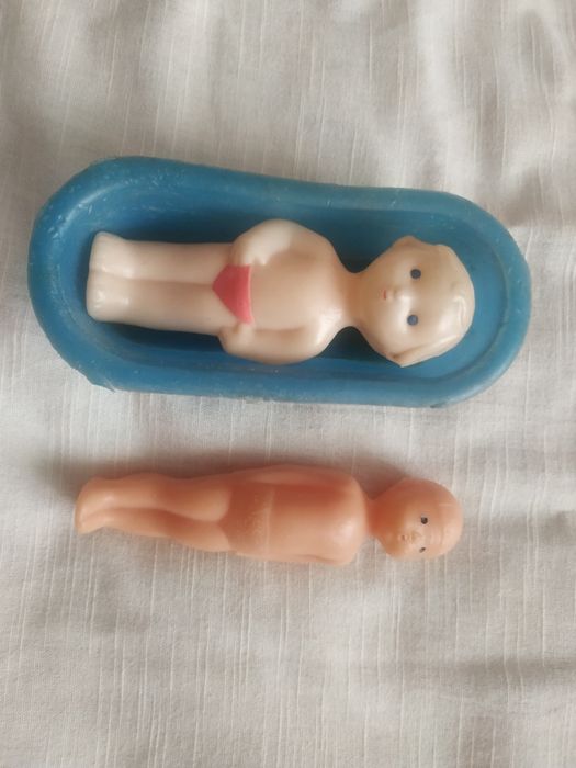 Кукла пупс, ванночка. СССР.