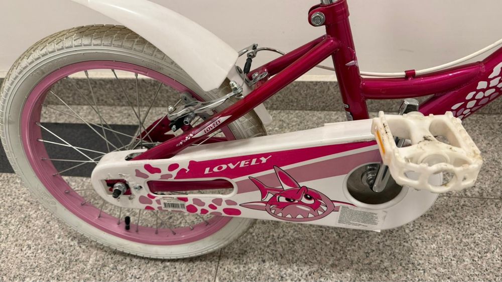 Bicicletă BYOX 18 inchi cu roți ajutătoare (5-7 ani)