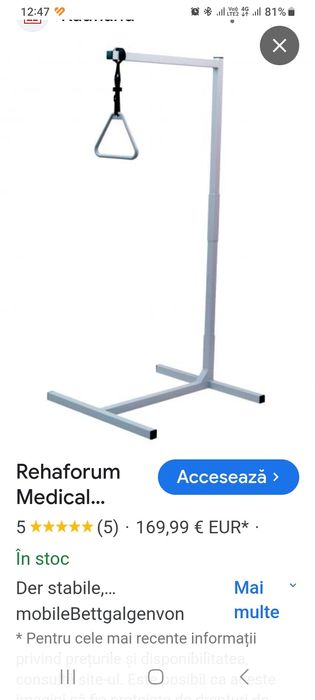 Ajutor de ridicat din pat nou