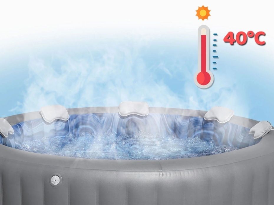 Джакузи 7местно SANTORINI HYDROJET 2.16м/2.16м Bestway гаранция 2г нови