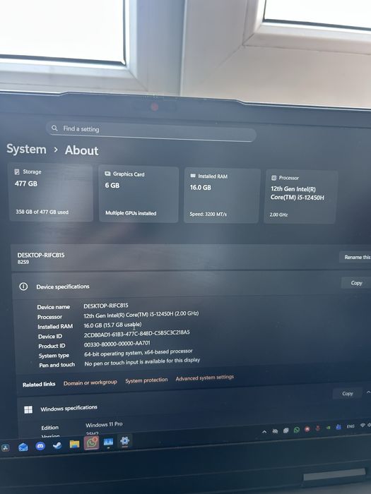 Laptop Gaming Lenovo IdeaPad, i5, RTX 3060