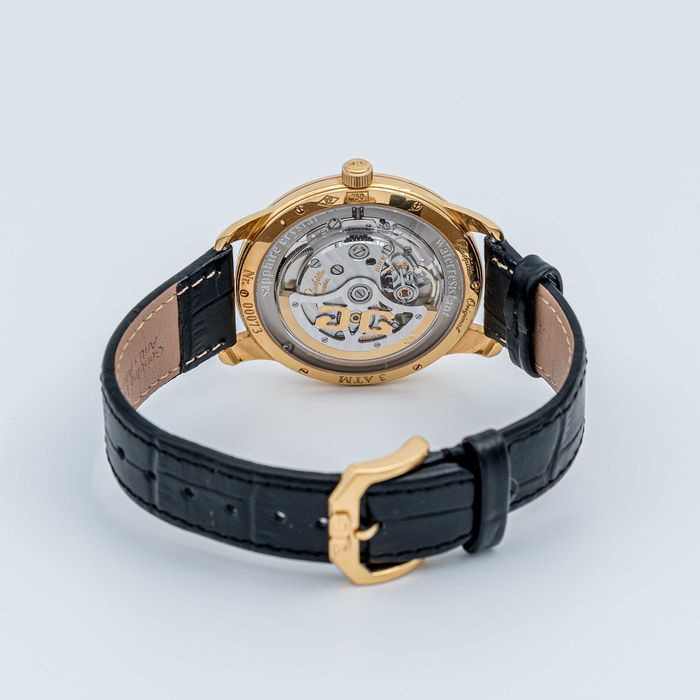 Ceas Glashutte Original Sixties, full set, servisat, 39mm, aur roz