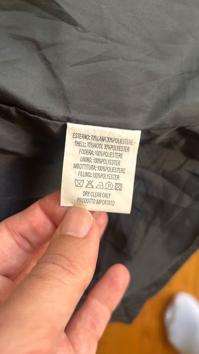 Вълнено мъжко палто размер 50 Andrea Borsani