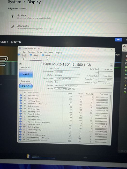 HDD Hard Disk Seagate Barracuda 500GB - Stare Perfectă (Verificat)
